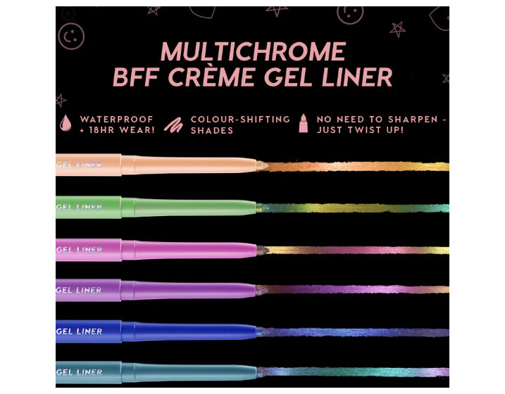 Colour Pop New Multi-Chrome BFF Gel Liners