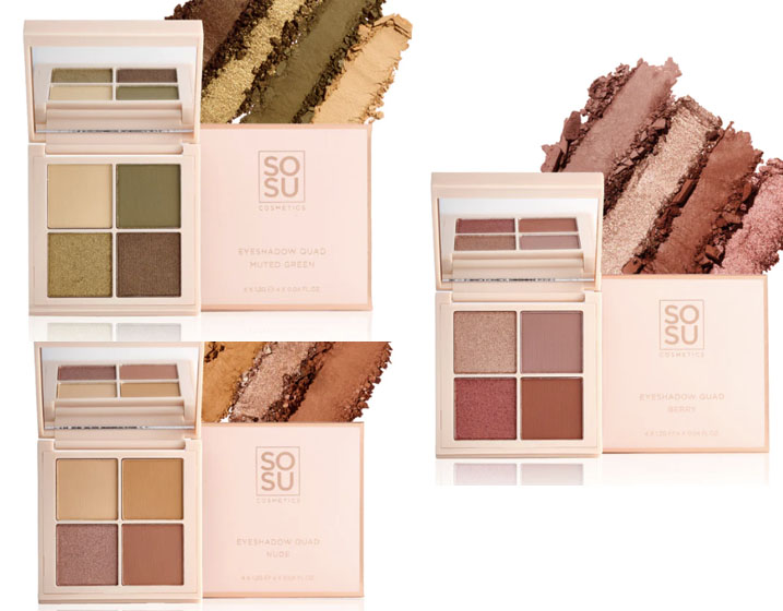 SOSU New Eye Shadow Quads Jan 2023